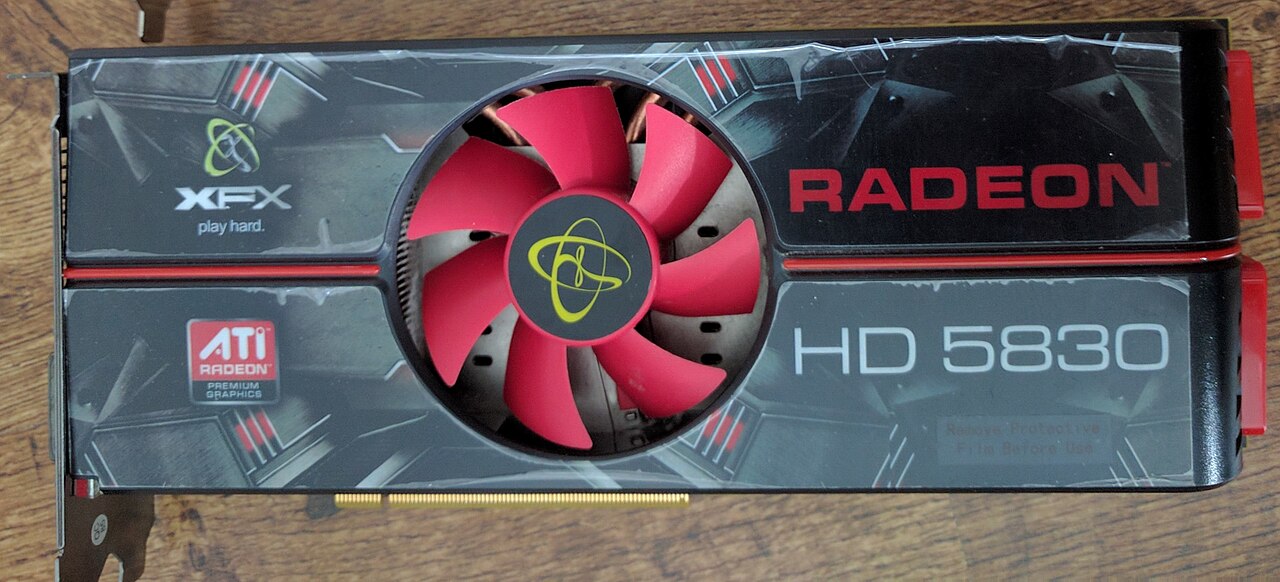 AMD Mobility Radeon HD 5830, a partner card of this GPU