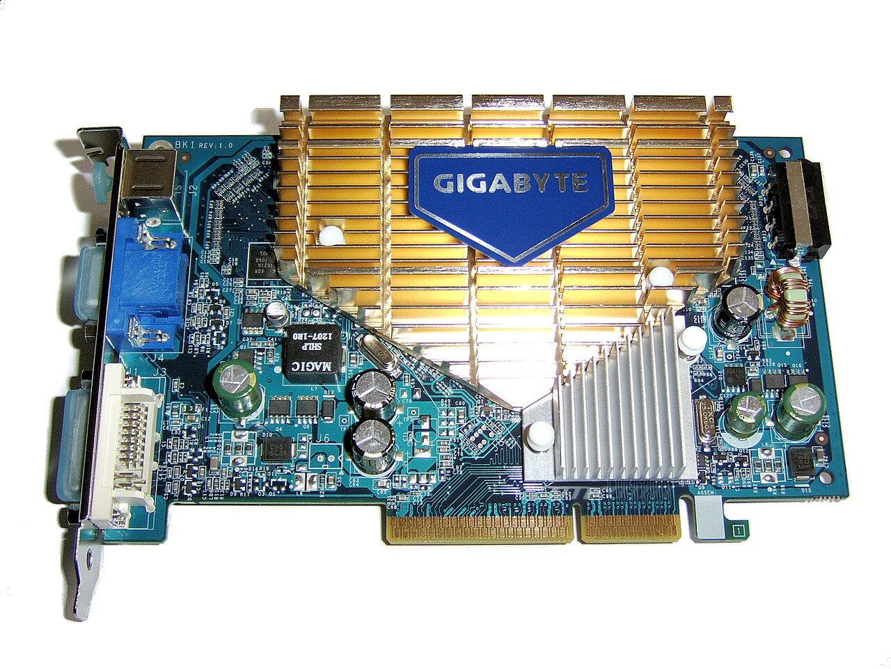 NVIDIA GeForce 7600 GT AGP graphics card
